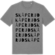 Mid Heather Gray t-shirt med Skåperud ordlek t-shirt