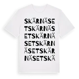 Skärnäset ordlek t-shirt – ekologisk bomull t-shirt från Pinshirt