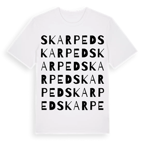 Skarped ordlek t-shirt – ekologisk bomull t-shirt från PinShirt