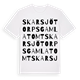 White t-shirt med Skarsjötorps gamla tomt ordlek t-shirt