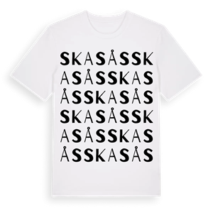 Skasås ordlek t-shirt – ekologisk bomull t-shirt från Pinshirt