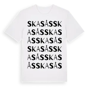 Skasås ordlek t-shirt – ekologisk bomull t-shirt från Pinshirt
