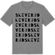 Mid Heather Gray t-shirt med Skeverud ordlek t-shirt
