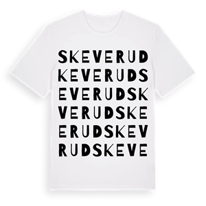Skeverud ordlek t-shirt – ekologisk bomull t-shirt från PinShirt