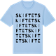 Blue Soul t-shirt med Skiftet ordlek t-shirt
