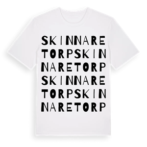 Skinnaretorp ordlek t-shirt – ekologisk bomull t-shirt från PinShirt