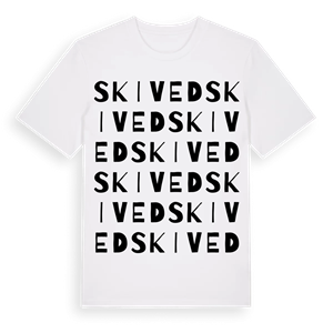 Skived ordlek t-shirt – ekologisk bomull t-shirt från Pinshirt