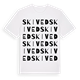 Skived ordlek t-shirt