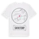 White t-shirt med Skivetorp t-shirt
