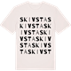 Vintage White t-shirt med Skivsta ordlek t-shirt