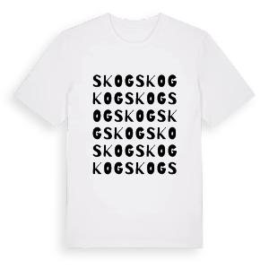 Skog ordlek t-shirt – ekologisk bomull t-shirt från PinShirt