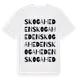 White t-shirt med Skogaheden ordlek t-shirt