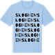 Blue Soul t-shirt med Skoghem ordlek t-shirt