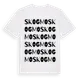 White t-shirt med Skogmo ordlek t-shirt