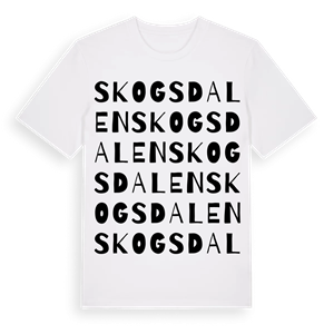 Skogsdalen ordlek t-shirt – ekologisk bomull t-shirt från PinShirt