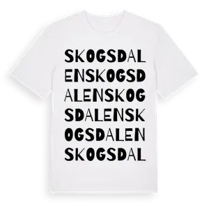 Skogsdalen ordlek t-shirt – ekologisk bomull t-shirt från Pinshirt