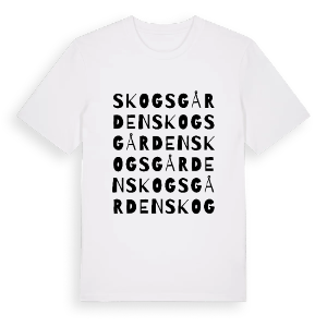 Skogsgården ordlek t-shirt – ekologisk bomull t-shirt från PinShirt