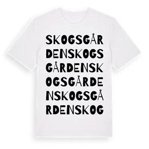 Skogsgården ordlek t-shirt – ekologisk bomull t-shirt från Pinshirt