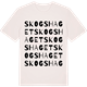 Vintage White t-shirt med Skogshaget ordlek t-shirt