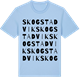 Blue Soul t-shirt med Skogstadvik ordlek t-shirt