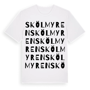 Skölmyren ordlek t-shirt – ekologisk bomull t-shirt från Pinshirt