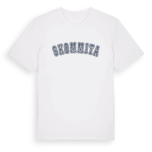 Skommita college t-shirt – ekologisk bomull t-shirt från PinShirt