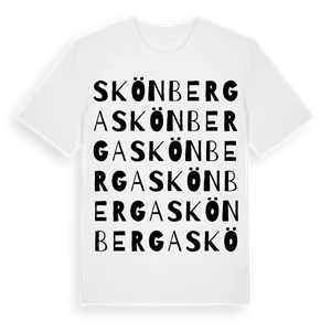 Skönberga ordlek t-shirt – ekologisk bomull t-shirt från PinShirt