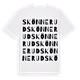 White t-shirt med Skönnerud ordlek t-shirt