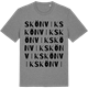 Mid Heather Gray t-shirt med Skönvik ordlek t-shirt