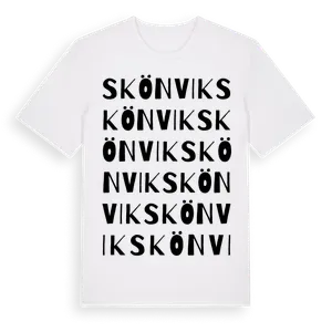 Skönvik ordlek t-shirt – ekologisk bomull t-shirt från Pinshirt