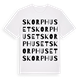 Skorphuset ordlek t-shirt