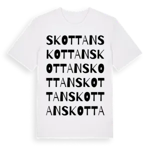 Skottan ordlek t-shirt – ekologisk bomull t-shirt från Pinshirt