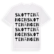 White t-shirt med Skottenängen ordlek t-shirt