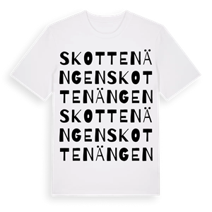 Skottenängen ordlek t-shirt – ekologisk bomull t-shirt från PinShirt