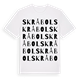 Skråbol ordlek t-shirt