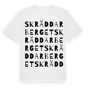 Skräddarberget ordlek t-shirt – ekologisk bomull t-shirt från PinShirt