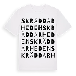 Skräddarheden ordlek t-shirt – ekologisk bomull t-shirt från PinShirt