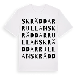 Skräddarrullan ordlek t-shirt – ekologisk bomull t-shirt från PinShirt