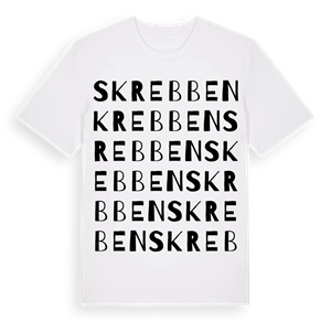 Skrebben ordlek t-shirt – ekologisk bomull t-shirt från PinShirt