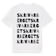 White t-shirt med Skrivarberget ordlek t-shirt