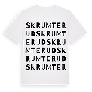 Skrumterud ordlek t-shirt – ekologisk bomull t-shirt från Pinshirt