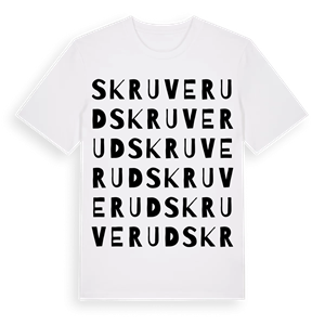 Skruverud ordlek t-shirt – ekologisk bomull t-shirt från Pinshirt