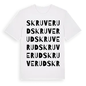 Skruverud ordlek t-shirt – ekologisk bomull t-shirt från Pinshirt