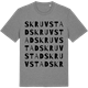 Mid Heather Gray t-shirt med Skruvstad ordlek t-shirt