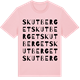 Pink Cotton t-shirt med Skutberget ordlek t-shirt