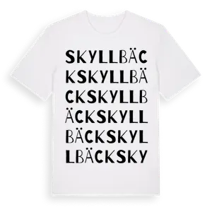 Skyllbäck ordlek t-shirt – ekologisk bomull t-shirt från Pinshirt