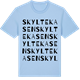 Blue Soul t-shirt med Skyltekasen ordlek t-shirt