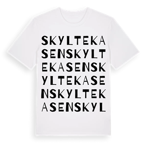 Skyltekasen ordlek t-shirt – ekologisk bomull t-shirt från PinShirt