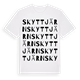 White t-shirt med Skyttjärn ordlek t-shirt