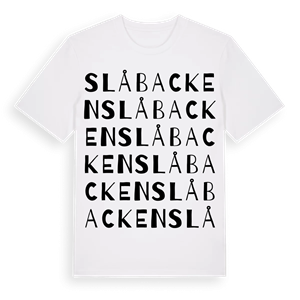 Slåbacken ordlek t-shirt – ekologisk bomull t-shirt från PinShirt